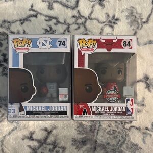Funko Pop! Michael Jordan Special Edition Figures - Blue and Red Jerseys